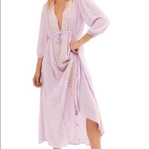 Free People Embroidered Fable Midi Dress FIT like a M-L